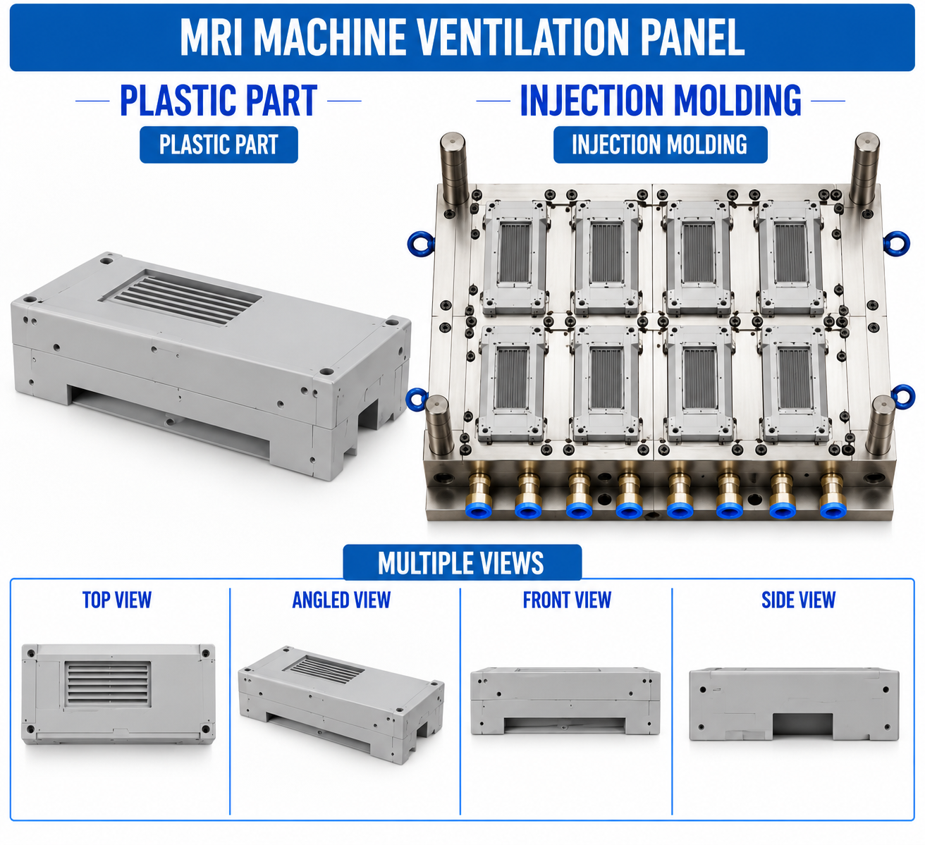 MRI Machine Plastic Ventilation Panel Mould and Moulding Services
